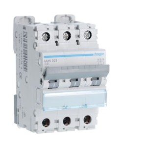 Disj.mag.2P 25kA 2.5A 3m - DISJONCTEURS MULTI.  HAGER MMN303