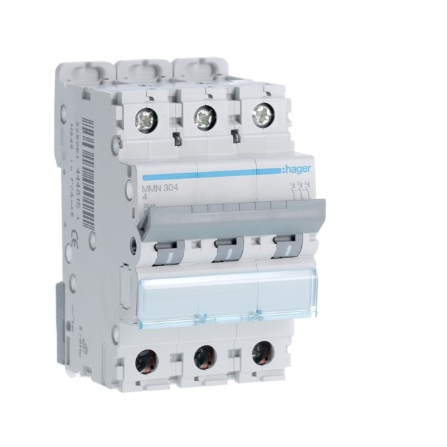 Disj.mag.2P 25kA 4A 3m - DISJONCTEURS MULTI.  HAGER MMN304