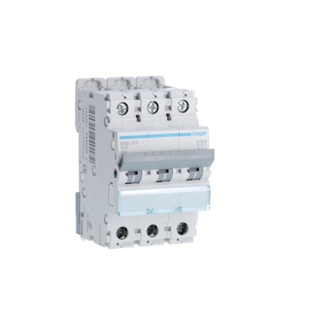 Disj.mag.2P 25kA 12A 3m - DISJONCTEURS MULTI.  HAGER MMN313
