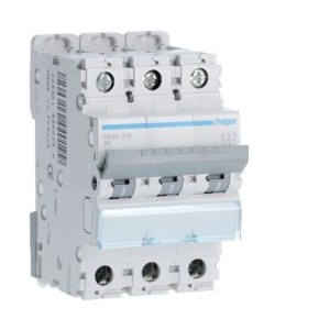 Disj.mag.2P 20kA 16A 3m - DISJONCTEURS MULTI.  HAGER MMN316