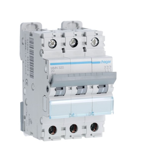 Disj.mag.2P 20kA 20A 3m - DISJONCTEURS MULTI.  HAGER MMN320