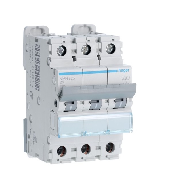 Disj.mag.2P 20kA 25A 3m - DISJONCTEURS MULTI.  HAGER MMN325