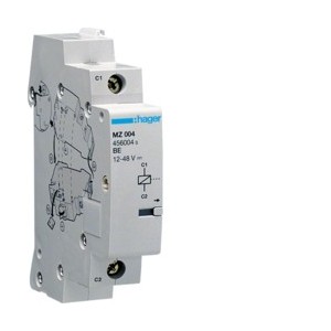 BE 12-48V DC - DISJONCTEURS PH+N  HAGER MZ204