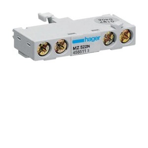 CA face av Disj.moteur 1F - DISJONCTEURS MULTI.  HAGER MZ522N