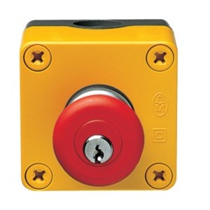 Bouton ATU coup de poing à clé - DISJONCTEURS MULTI.  HAGER MZ531N