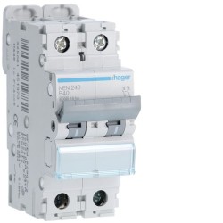 Disj.2P 6-10kA B-40A 2m - DISJONCTEURS MULTI. HAGER NEN240