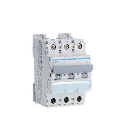 Disj.3P 6-10kA B-6A 3m - DISJONCTEURS MULTI.  HAGER NEN306