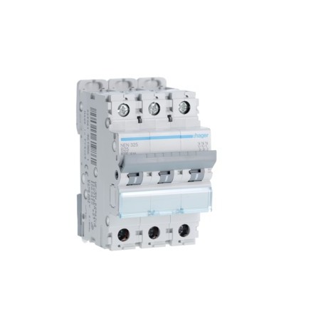 Disj.3P 6-10kA B-25A 3m - DISJONCTEURS MULTI.  HAGER NEN325