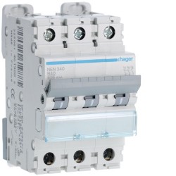 Disj.3P 6-10kA B-40A 3m - DISJONCTEURS MULTI. HAGER NEN340