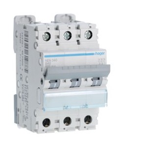 Disj.3P 6-10kA B-40A 3m - DISJONCTEURS MULTI.  HAGER NEN340