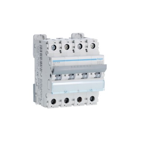 Disj.4P 6-10kA B-6A 4m - DISJONCTEURS MULTI.  HAGER NEN406
