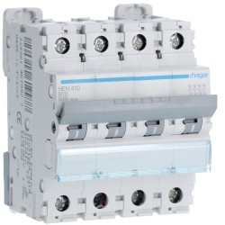 Disj.4P 6-10kA B-10A 4m - DISJONCTEURS MULTI. HAGER NEN410