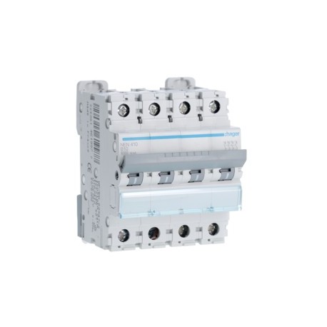 Disj.4P 6-10kA B-10A 4m - DISJONCTEURS MULTI.  HAGER NEN410