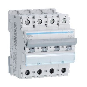 Disj.4P 6-10kA B-20A 4m - DISJONCTEURS MULTI.  HAGER NEN420