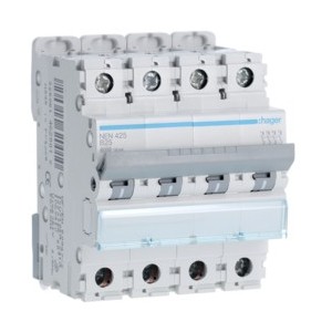 Disj.4P 6-10kA B-25A 4m - DISJONCTEURS MULTI.  HAGER NEN425
