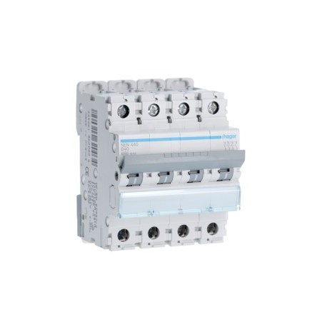 Disj.4P 6-10kA B-40A 4m - DISJONCTEURS MULTI.  HAGER NEN440