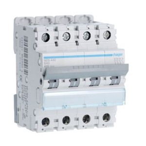 Disj.4P 6-10kA B-40A 4m - DISJONCTEURS MULTI.  HAGER NEN440