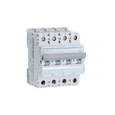 Disj.4P 6-10kA B-50A 4m - DISJONCTEURS MULTI.  HAGER NEN450
