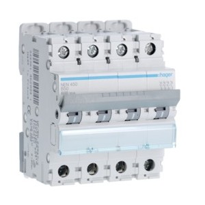 Disj.4P 6-10kA B-50A 4m - DISJONCTEURS MULTI.  HAGER NEN450