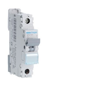 Disj.1P 6-10kA C-1A 1m - DISJONCTEURS MULTI.  HAGER NFN101