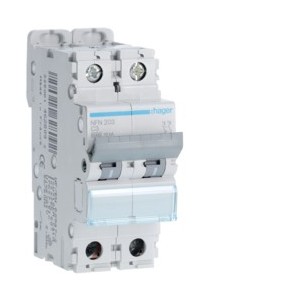 Disj.2P 6-10kA C-3A 2m - DISJONCTEURS MULTI.  HAGER NFN203