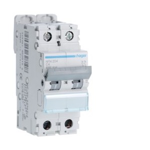 Disj.2P 6-10kA C-4A 2m - DISJONCTEURS MULTI.  HAGER NFN204