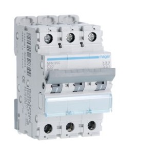 Disj.3P 6-10kA C-50A 3m - DISJONCTEURS MULTI.  HAGER NFN350
