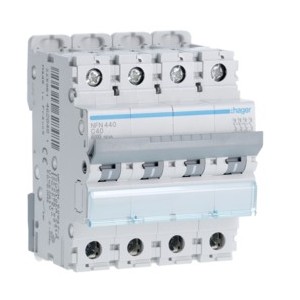 Disj.4P 6-10kA C-40A 4m - DISJONCTEURS MULTI.  HAGER NFN440