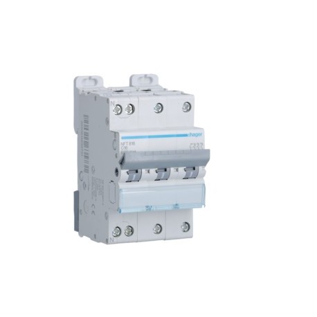Disj.3P+N 6-10kA C-16A 3m - DISJONCTEURS MULTI.  HAGER NFT816