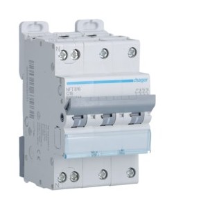 Disj.3P+N 6-10kA C-16A 3m - DISJONCTEURS MULTI.  HAGER NFT816
