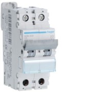 Disj.2P 6-10kA D-3A 2m - DISJONCTEURS MULTI.  HAGER NGN203