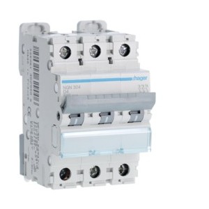 Disj.3P 6-10kA D-4A 3m - DISJONCTEURS MULTI.  HAGER NGN304