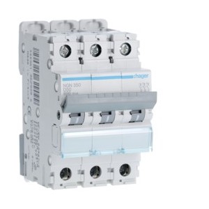 Disj.3P 6-10kA D-50A 3m - DISJONCTEURS MULTI.  HAGER NGN350