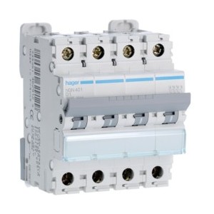 Disj.4P 6-10kA D-1A 4m - DISJONCTEURS MULTI.  HAGER NGN401