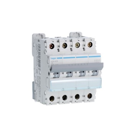 Disj.4P 6-10kA D-3A 4m - DISJONCTEURS MULTI.  HAGER NGN403