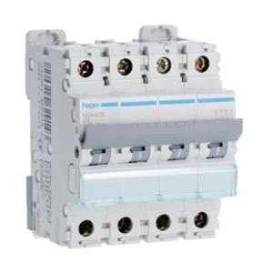 Disj.4P 6-10kA D-3A 4m - DISJONCTEURS MULTI.  HAGER NGN403