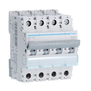 Disj.4P 6-10kA D-4A 4m - DISJONCTEURS MULTI.  HAGER NGN404
