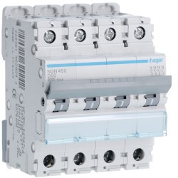 Disj.4P 6-10kA D-50A 4m - DISJONCTEURS MULTI. HAGER NGN450