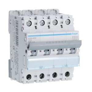 Disj.4P 6-10kA D-50A 4m - DISJONCTEURS MULTI.  HAGER NGN450