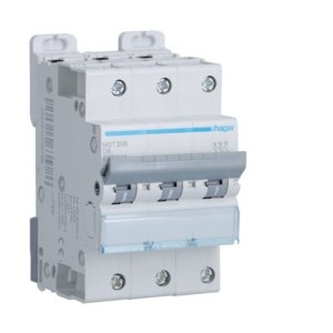 Disj.3P 6-10kA D-6A 3m - DISJONCTEURS MULTI.  HAGER NGT306