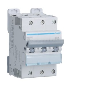 Disj.3P 6-10kA D-20A 3m - DISJONCTEURS MULTI.  HAGER NGT320