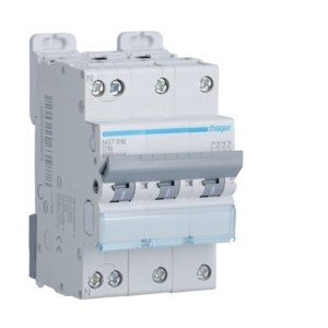 Disj.3P+N 6-10kA D-16A 3m - DISJONCTEURS MULTI.  HAGER NGT816