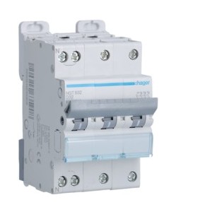 Disj.3P+N 6-10kA D-32A 3m - DISJONCTEURS MULTI.  HAGER NGT832