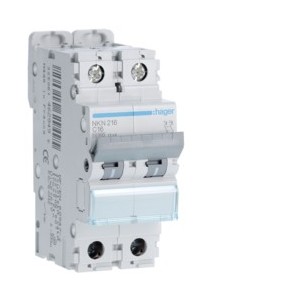 Disj.2P 10-15kA C-16A 2m - DISJONCTEURS MULTI.  HAGER NKN216