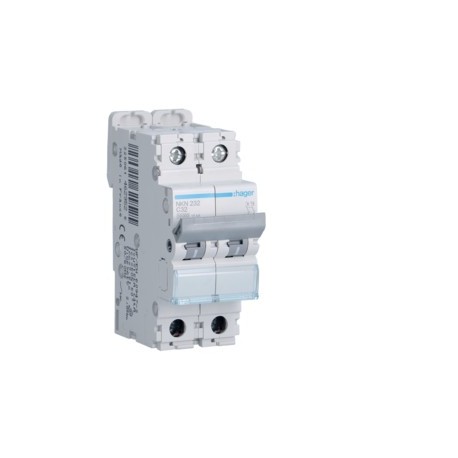 Disj.2P 10-15kA C-32A 2m - DISJONCTEURS MULTI.  HAGER NKN232