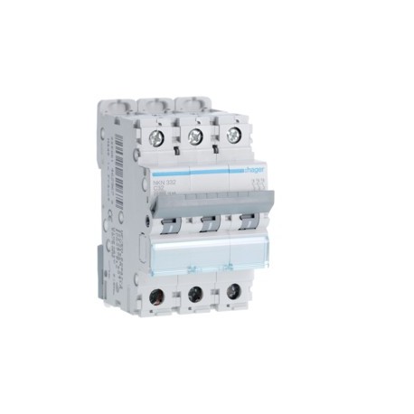 Disj.3P 10-15kA C-32A 3m - DISJONCTEURS MULTI.  HAGER NKN332