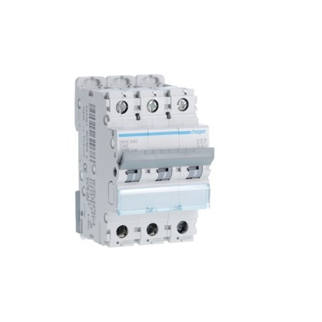 Disj.3P 10-15kA C-40A 3m - DISJONCTEURS MULTI.  HAGER NKN340