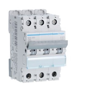Disj.3P 10-15kA C-63A 3m - DISJONCTEURS MULTI.  HAGER NKN363