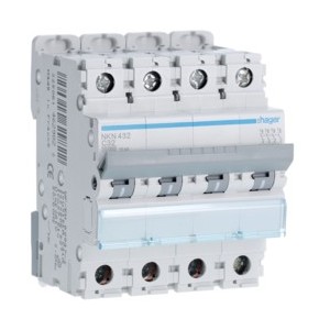 Disj.4P 10-15kA C-32A 4m - DISJONCTEURS MULTI.  HAGER NKN432