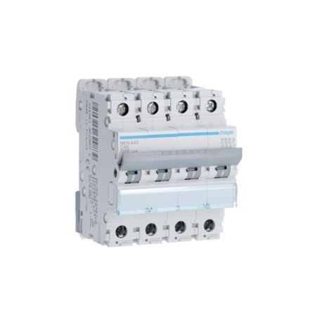 Disj.4P 10-15kA C-40A 4m - DISJONCTEURS MULTI.  HAGER NKN440